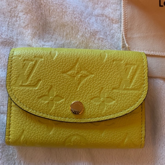 YELLOW ROSALIE EMPREINTE COIN PURSE / WALLET - M81974 - Picture 4 of 16